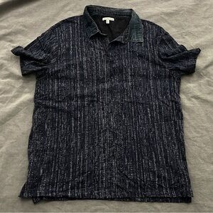 Calvin Klein Blue Colared Shirt